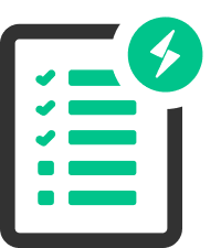 Tick list of the reasons why people choose Charge Wizard to install their EV charger point.